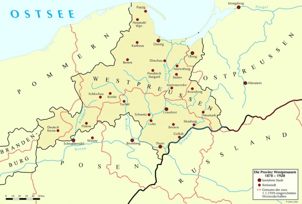 Die Provinz Westpreussen 1878-1920