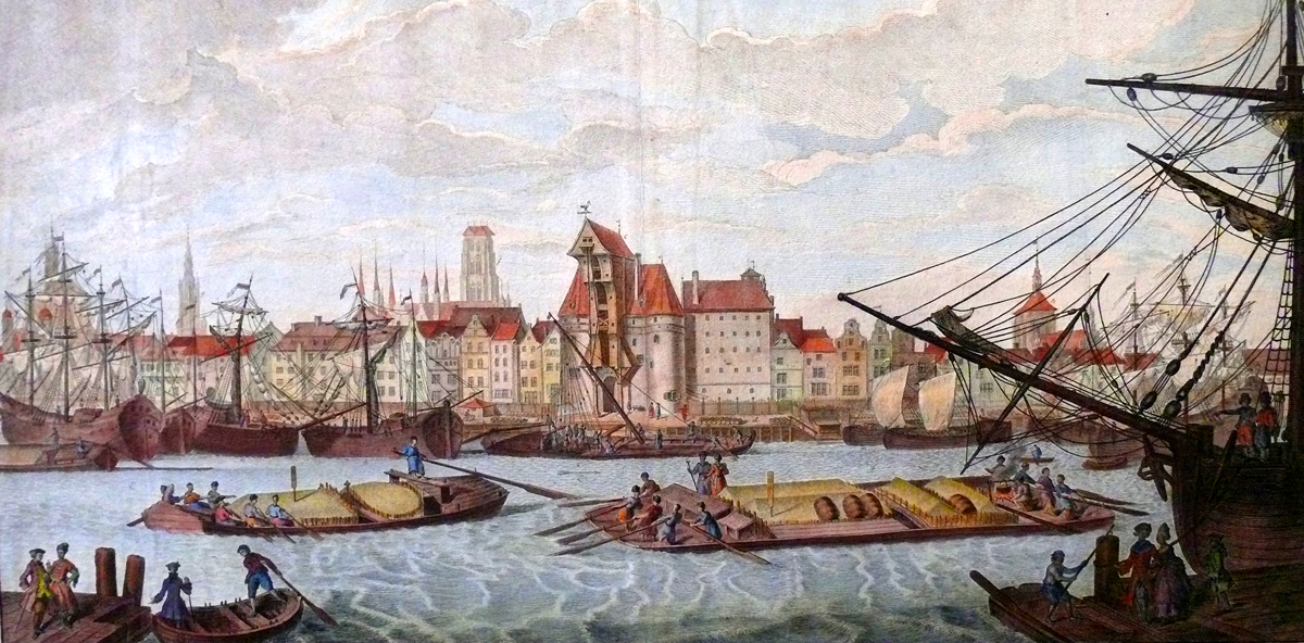 Ansicht des Danziger Hafens:; 1770